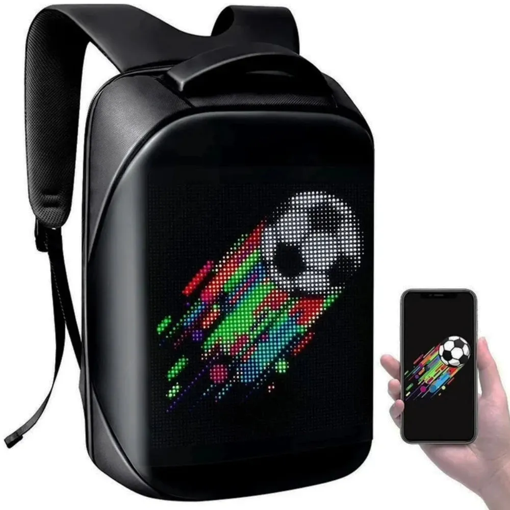 LED Backpack BLUETH Version Portable LED Advertising Backpack Magic Smart Walking Billboard APP Control Outdoor Led Display Bag