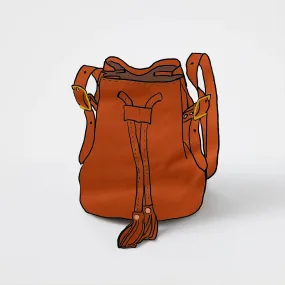 Dearborn Mango Bucket Bag with Adjustable Strap
