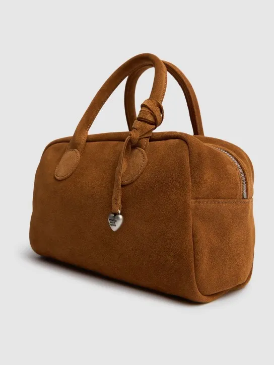Marge Sherwood   Bowling soft suede top handle bag 