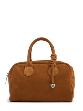 Marge Sherwood   Bowling soft suede top handle bag 