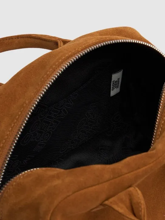 Marge Sherwood   Bowling soft suede top handle bag 