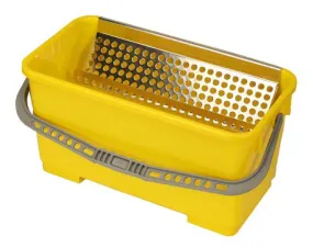 MicroNova B-7YEAC SlimLine&trade; Plastic Bucket with Casters, Yellow