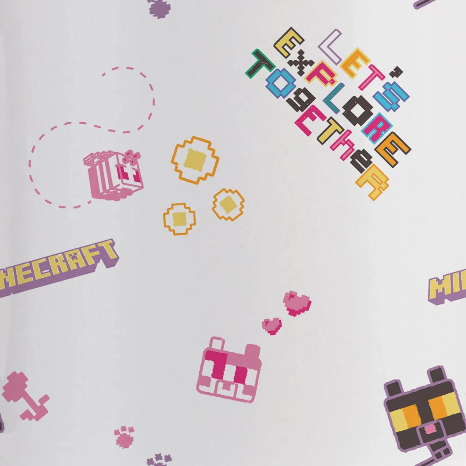 Minecraft Let's Explore Together Two-Tone Mug