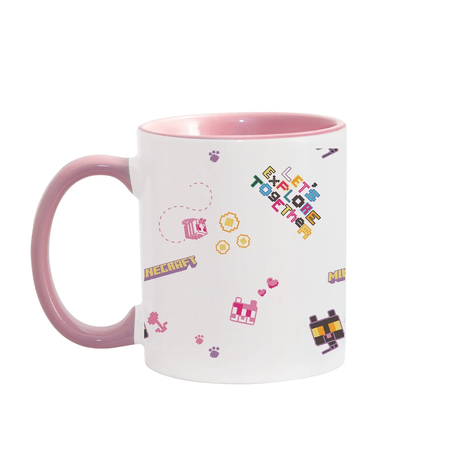 Minecraft Let's Explore Together Two-Tone Mug