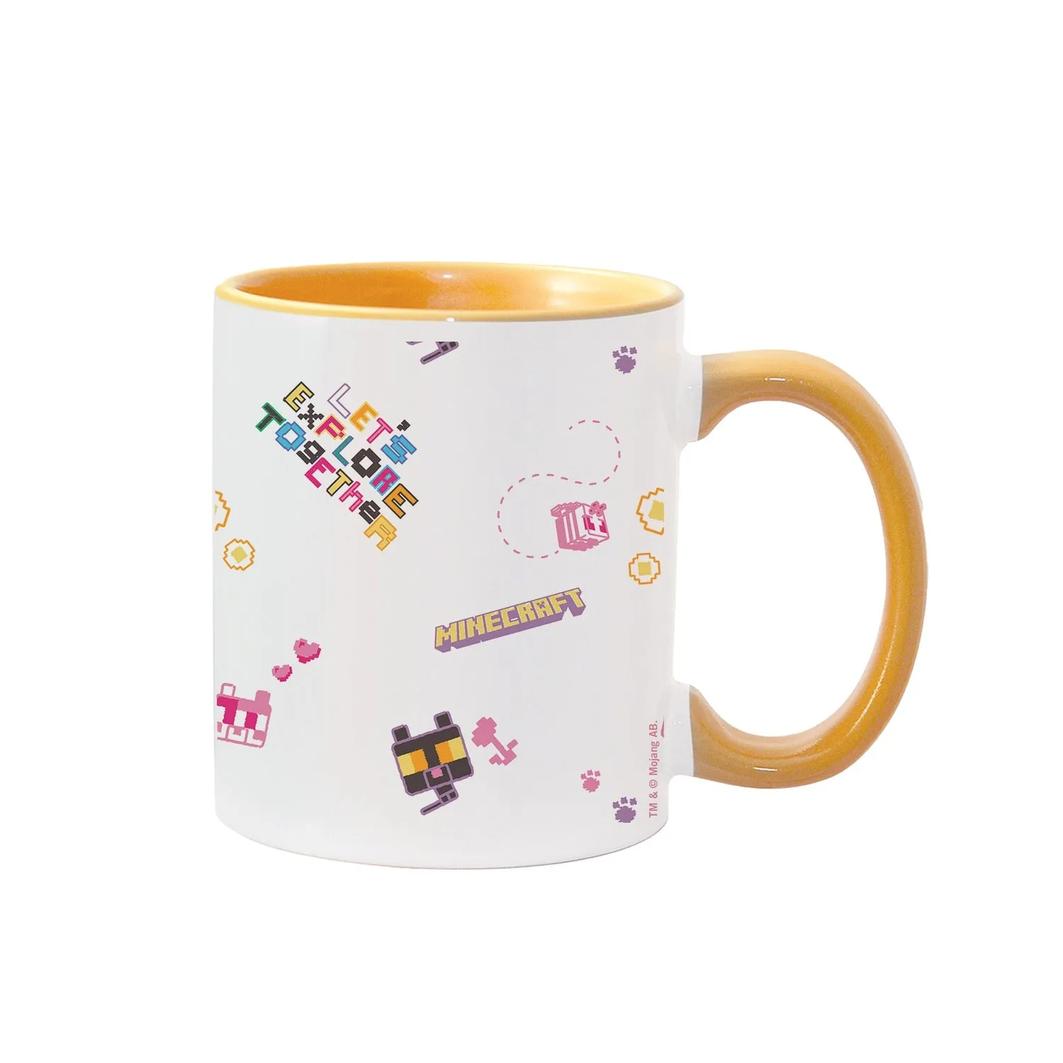 Minecraft Let's Explore Together Two-Tone Mug
