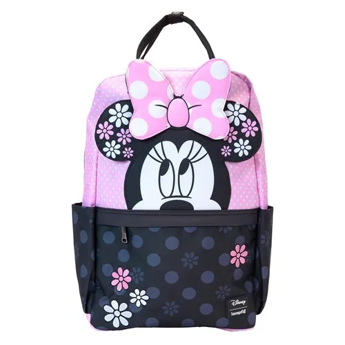 Minnie Mouse Floral Rock The Dots Full-Size Nylon Backpack