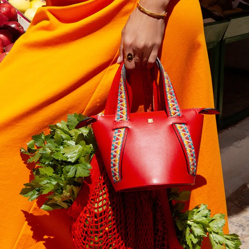 Rainbow Red | Bucket Bag