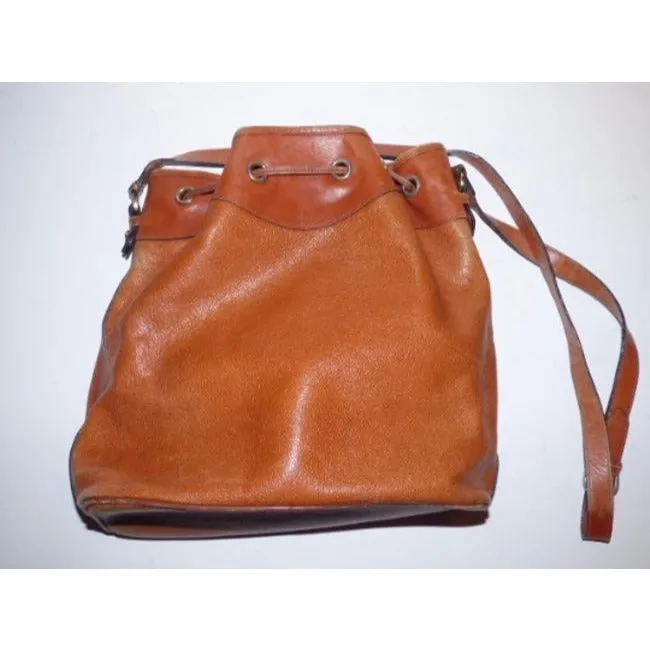 Salvatore Ferragamo Vintage Pursesdesigner Purses Chestnut Brown Leather Satchel