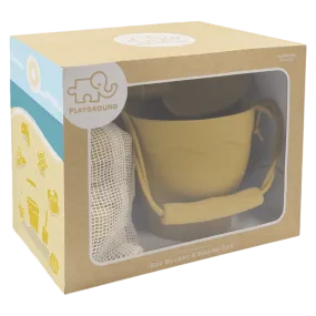 Silicone 8Pc Bucket & Spade Set - Sunshine