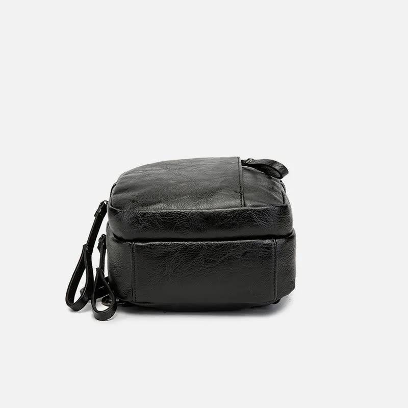 Sling Bag For Men Leisure Sports Leather Crossbody Bag
