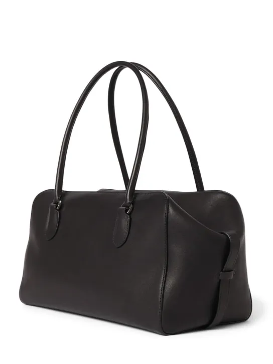 The Row   E/W Bowling lux grain leather bag 