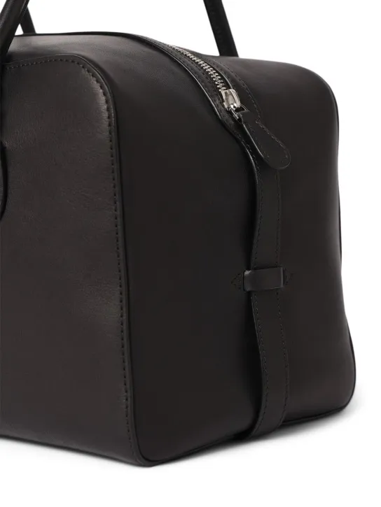 The Row   E/W Bowling lux grain leather bag 