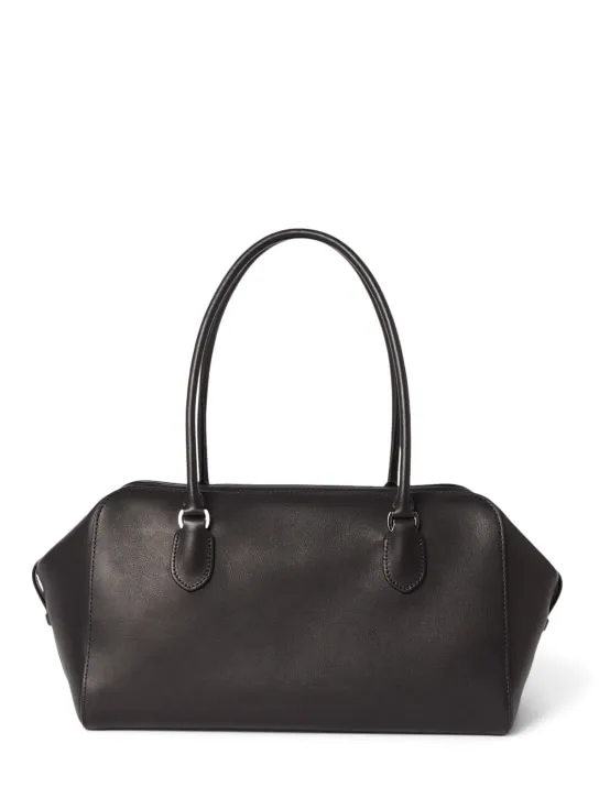 The Row   E/W Bowling lux grain leather bag 