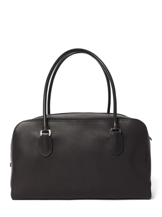 The Row   E/W Bowling lux grain leather bag 