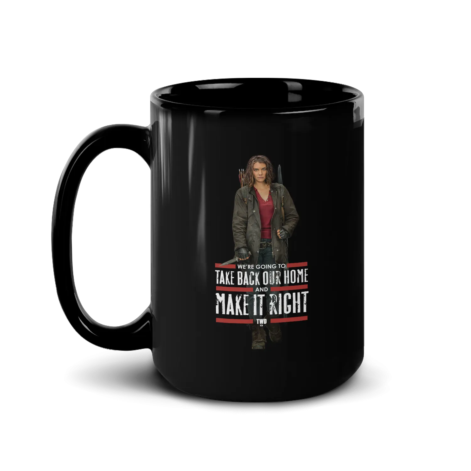 The Walking Dead Maggie Make It Right Black Mug
