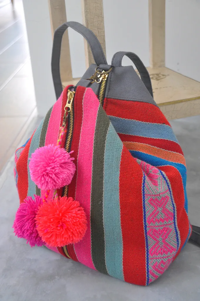 Tina Mochilla Backpack in Blues & Reds (MORE COLORS AVAILABLE)