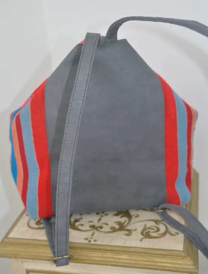 Tina Mochilla Backpack in Blues & Reds (MORE COLORS AVAILABLE)